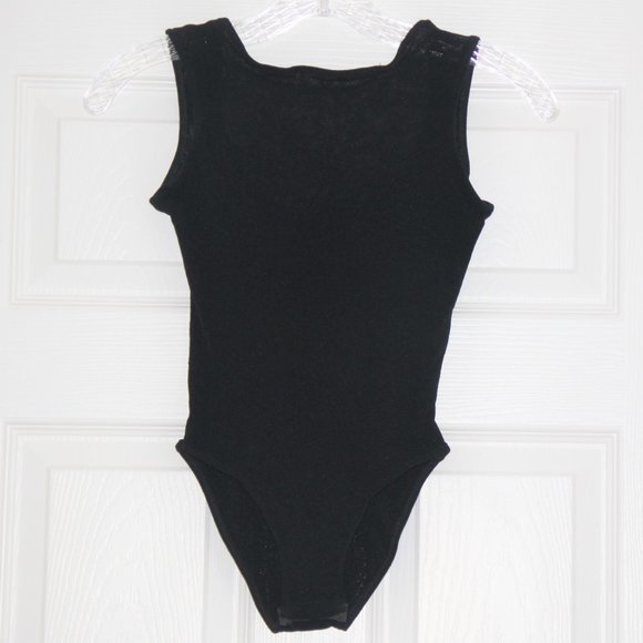 Only Hearts Helena Stuart NYC Black Mesh Nylon Stretchy Top Bodysuit M/L - Picture 5 of 8